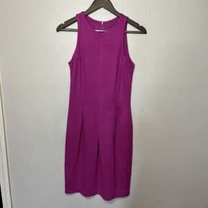 J. McLaughlin Magenta Purple Pink‎ Shift Pencil Dress Size XS Career Office